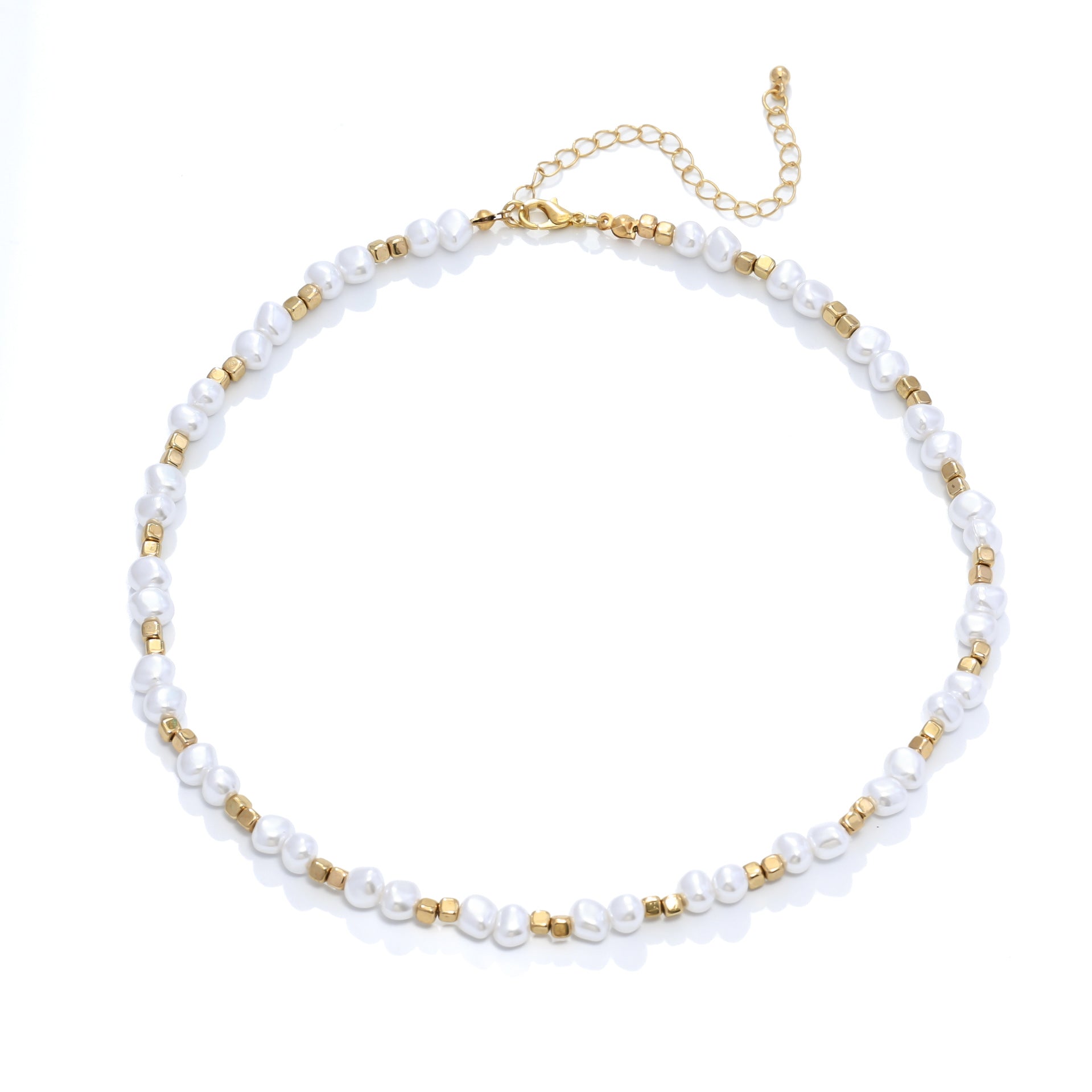 Wholesale  Exaggerated  Asymmetrical  Pearl Women' s Necklace