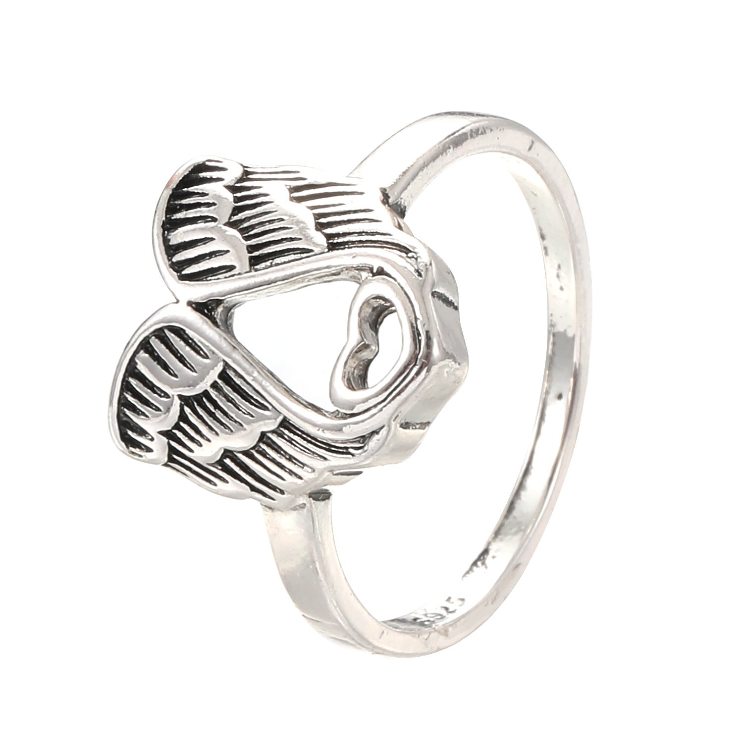 Wholesale Alloy Angel Wings Heart Ring ACC-RS-HanQian002