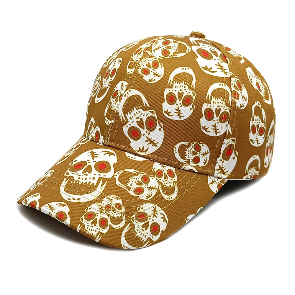 Wholesale Red-eyed skull  street hip-hop sun hat