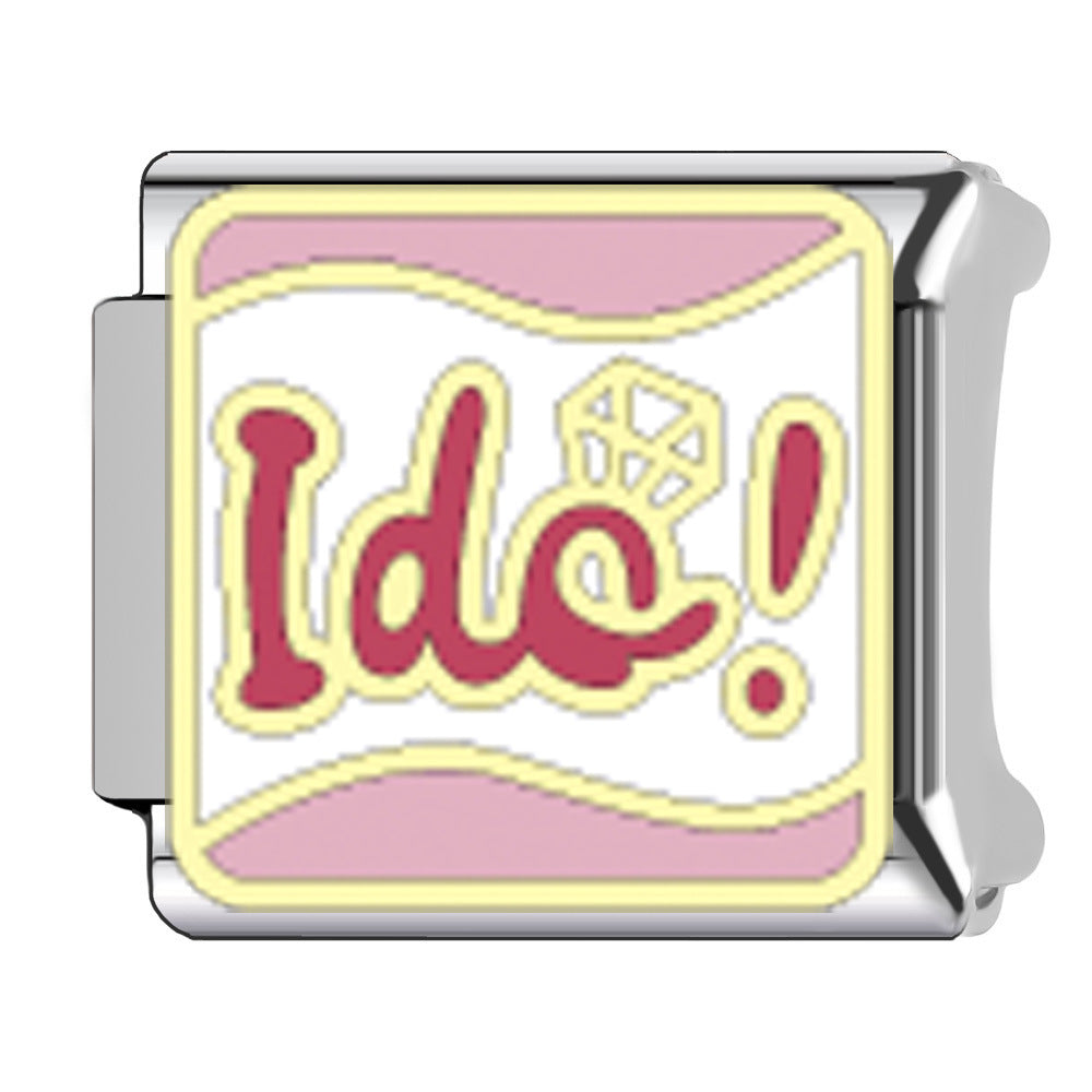 Wholesale   Italian Charm Bracelet 9mm DIY wedding Creative Stainless Steel Composable Bracelet