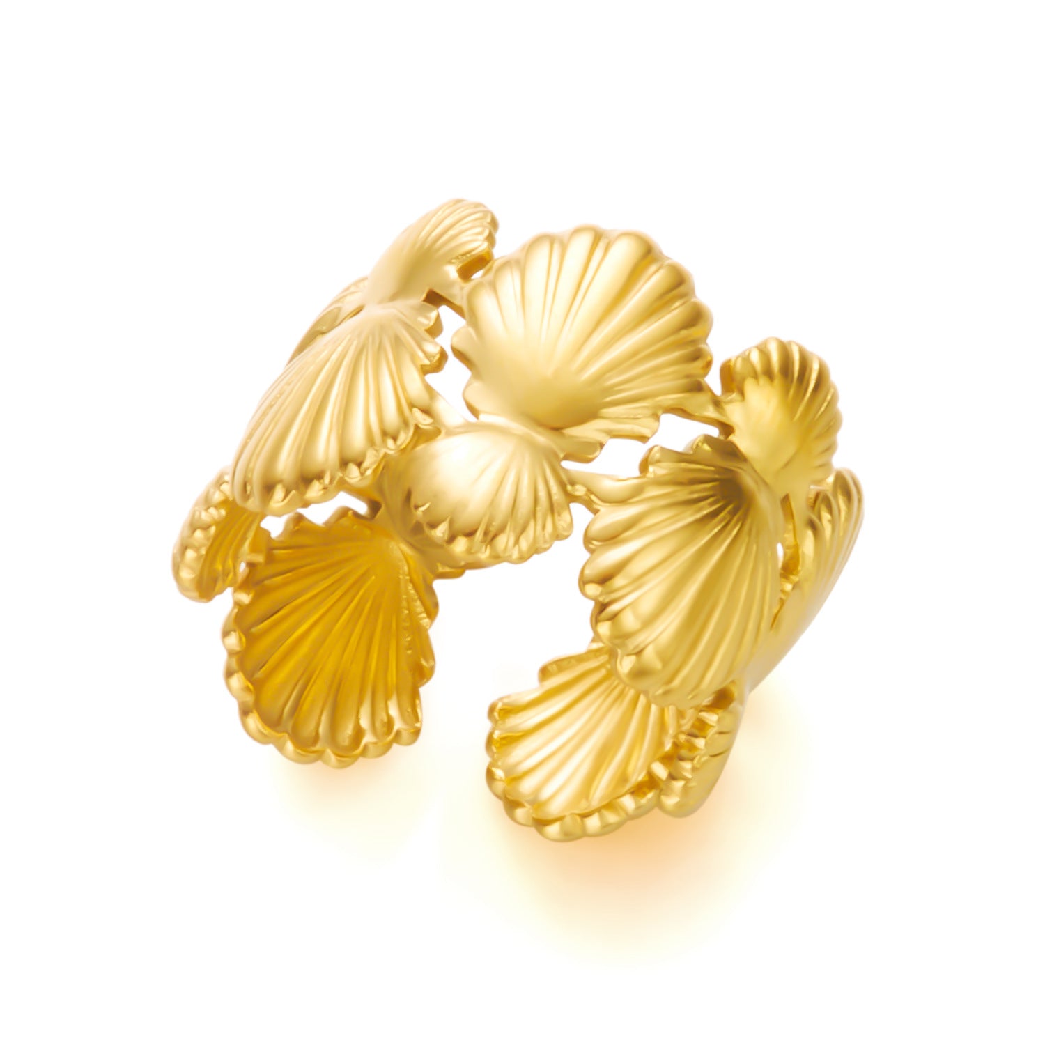 Wholesale Starfish Flower  Stainless Steel Ring