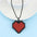Wholesale  red heart-shaped love pendant necklace jewelry