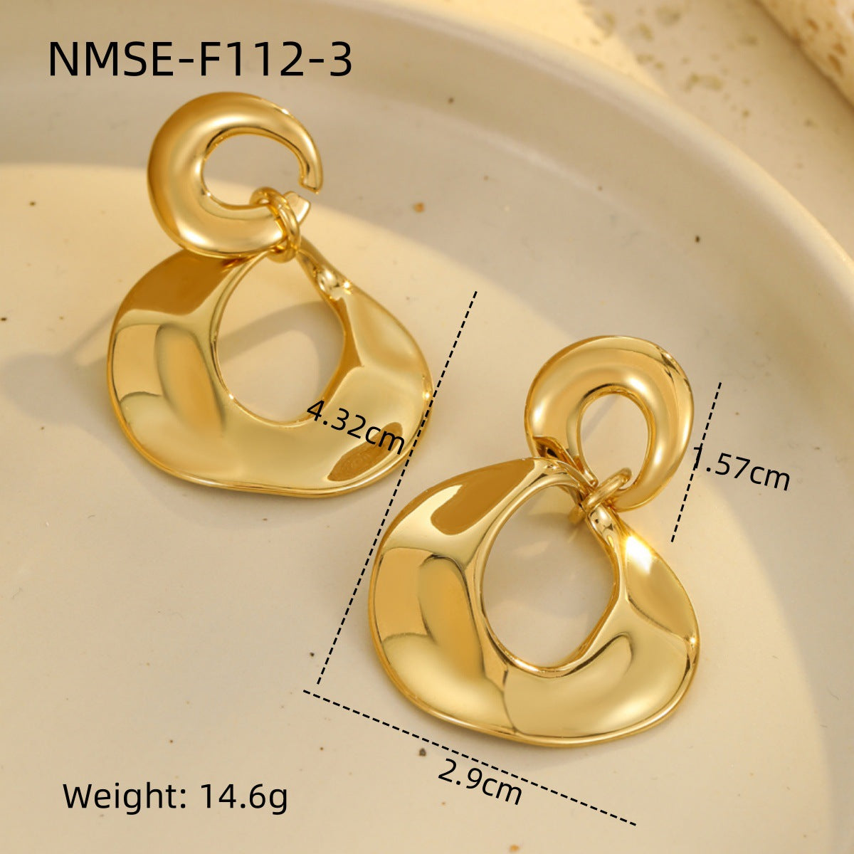 Wholesale  Geometric Earrings Stainless Steel Earrings