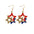 Wholesale Independence Day earrings American flag alloy diamond earrings