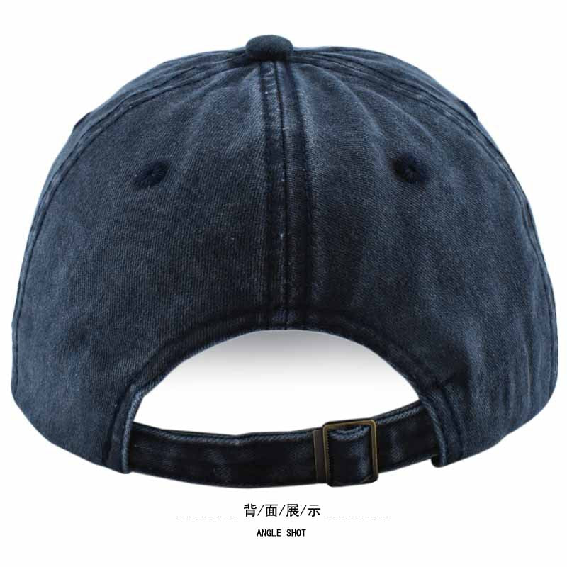 Wholesale  washed distressed baseball cap embroidered shark cotton sun hat