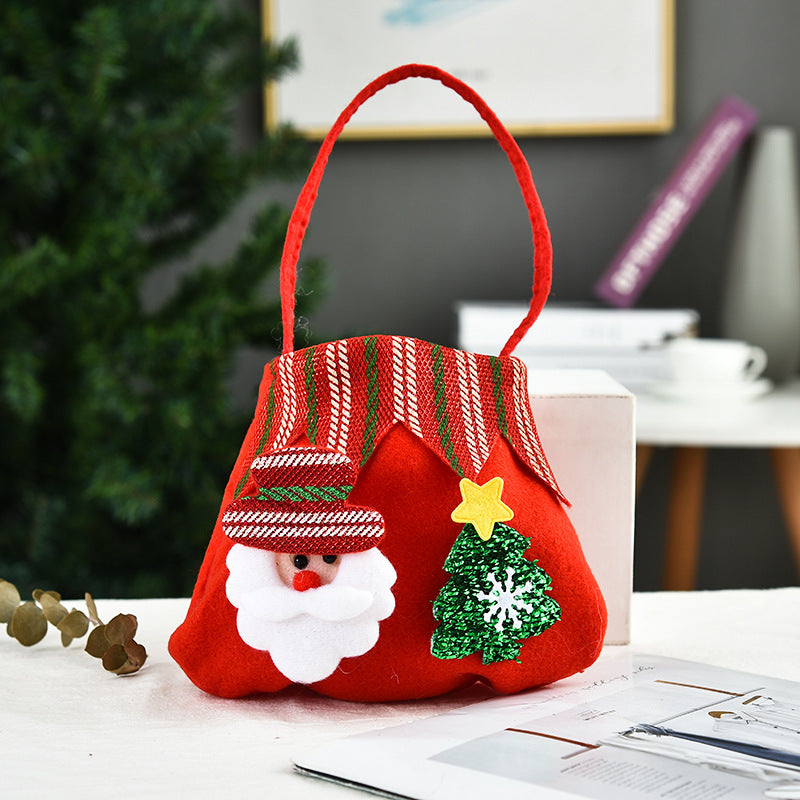 Wholesale   three-dimensional beveled decorative apple bag