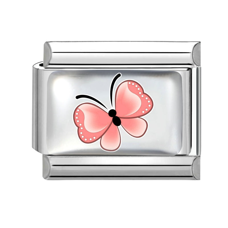 Wholesale Star Heart Leaf Design Stainless Steel Modular Bracelet Fashion Accessory Gift for Jewelry Boutique Resale