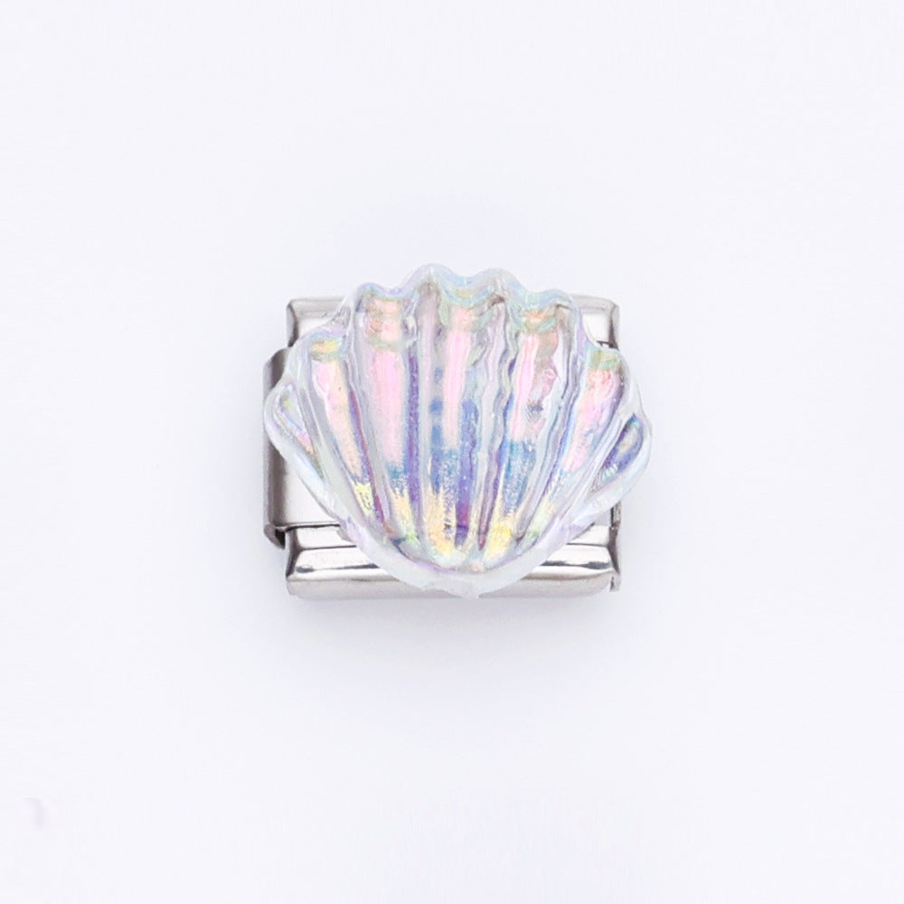 Wholesale 10pcs Italian Charm Bracelet 9mm DIY Splicing Color Series Stainless Steel Composable Bracelet