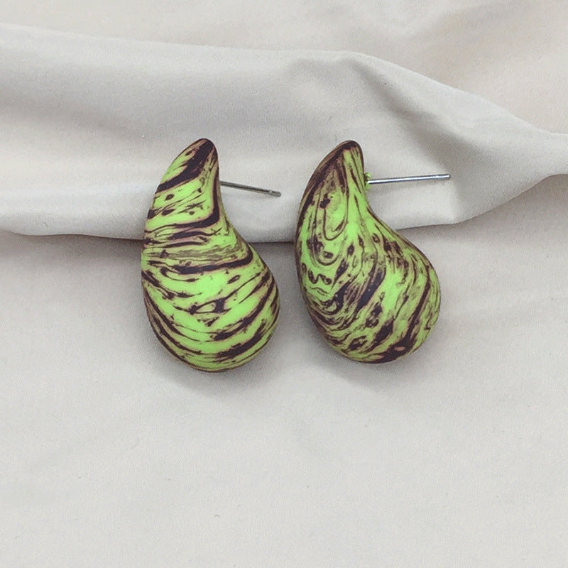 Wholesale Water Drop Simple Chubby Earrings ACC-ES-KangD009