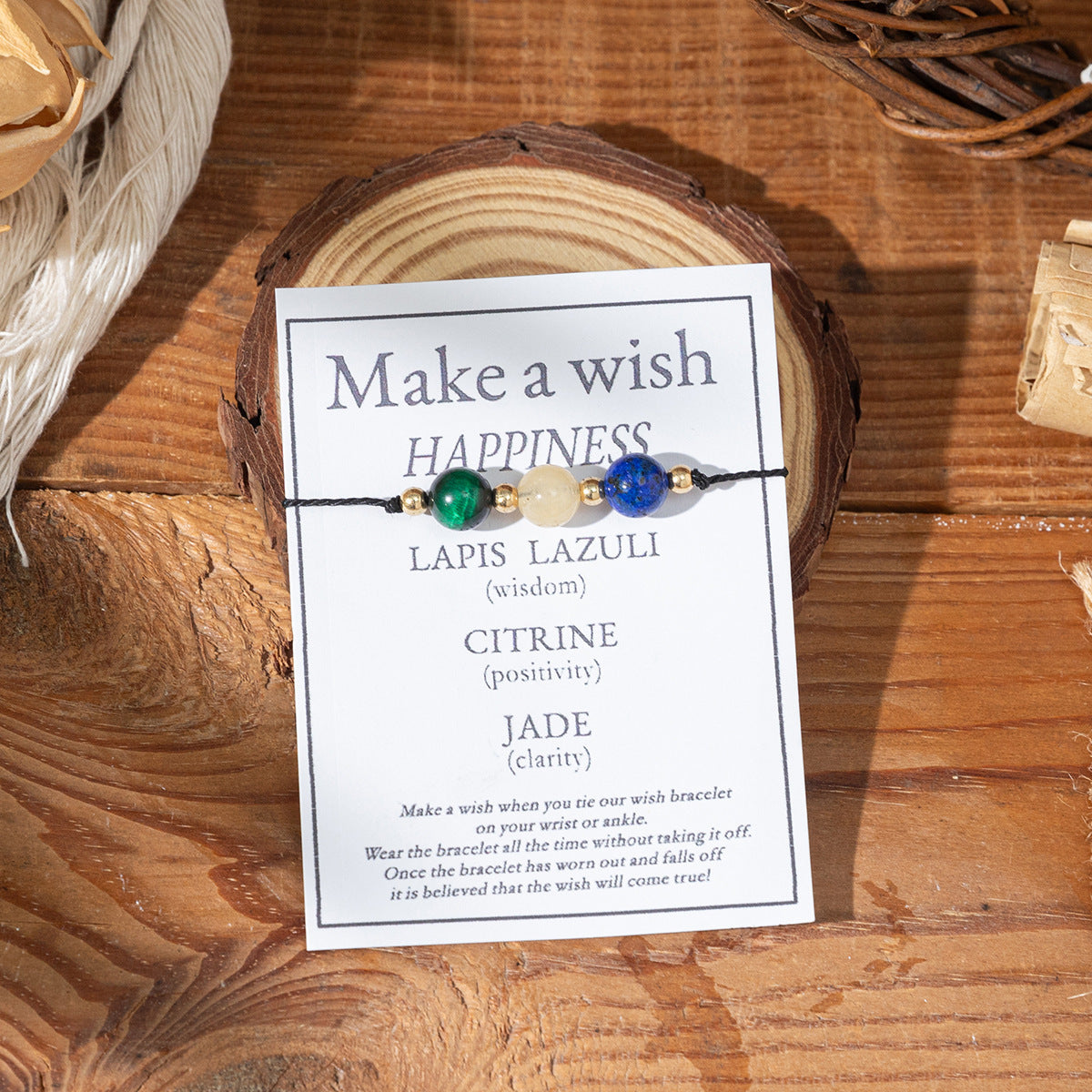 Bracciale di benedizione in pietra naturale all'ingrosso