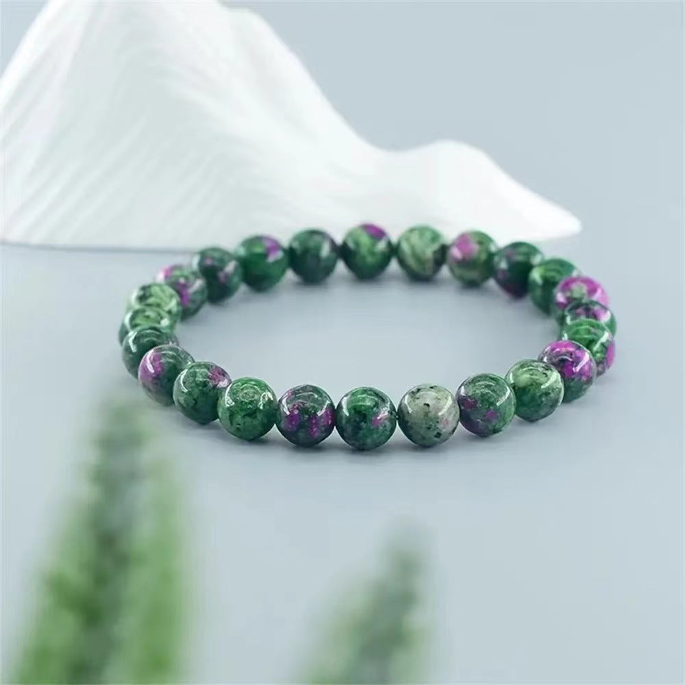 Wholesale Red and Green Natural Stone Beaded Bracelet