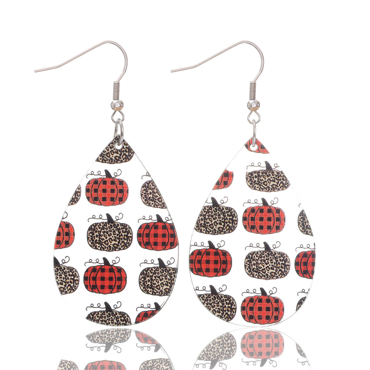 Wholesale  drop shaped pumpkin shell acrylic earrings