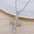 Wholesale  Retro Cross Necklace Personalized Pendant Zircon Necklace
