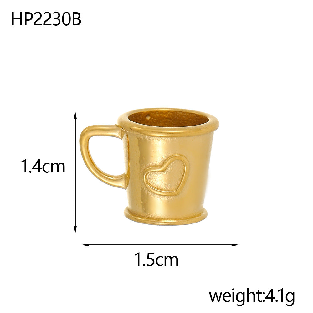 Wholesale Stainless steel three-dimensional pendant