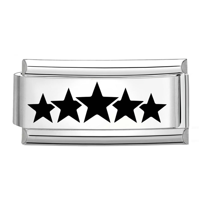 Wholesale 9mm Italian Charm Starter Bracelets DIY Long Stainless Steel Composable Bracelet