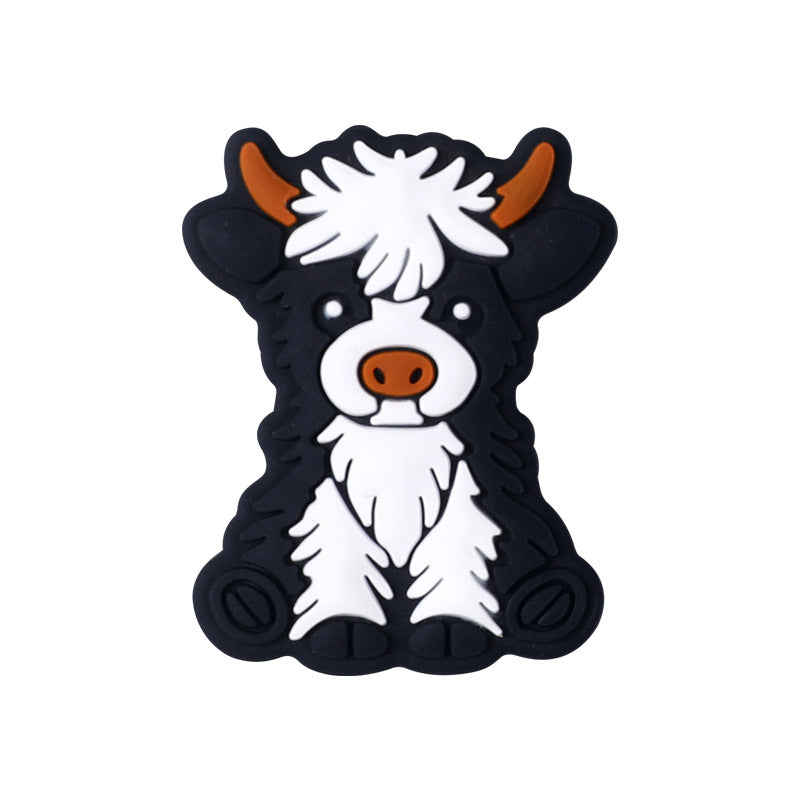 Wholesale 20pcs Animal Highland Cattle Focal Beads DIY Bead Accessories