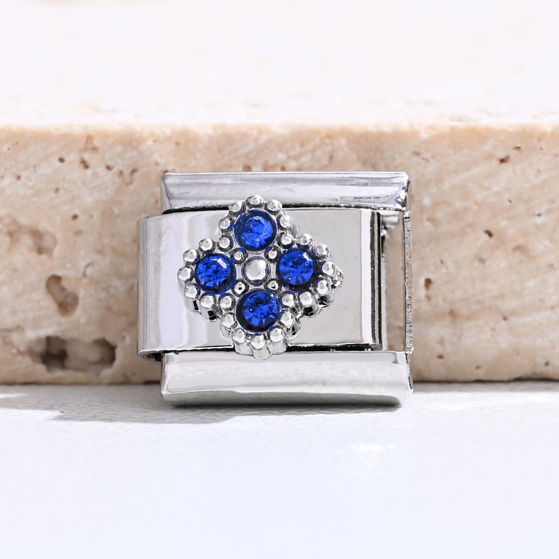 Wholesale 9mm Italian Charm Starter Bracelets DIY Flower Series Stainless Steel Composable Bracelet