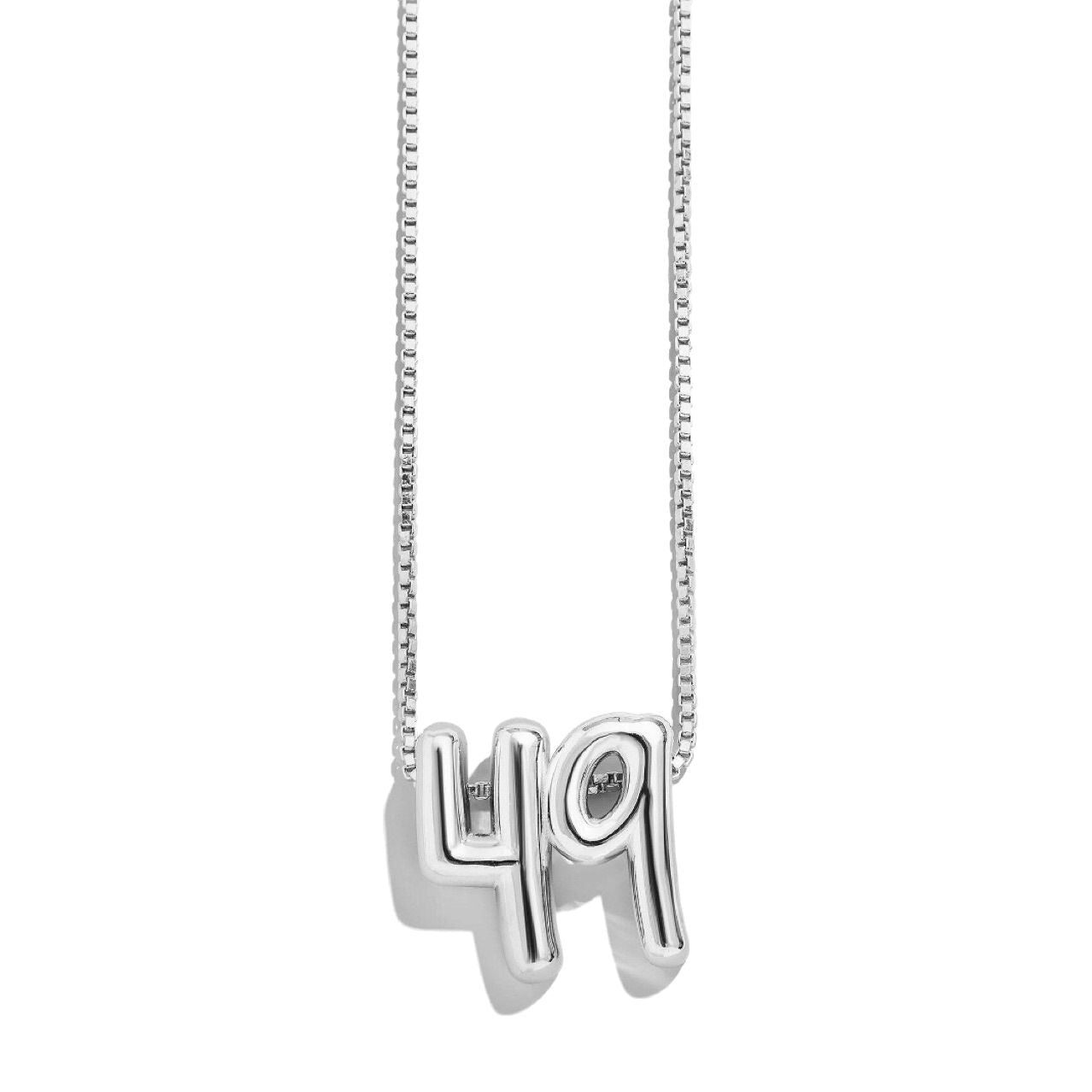 Wholesale Lucky number bubble necklace 26 English letters necklace