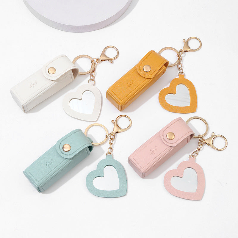 Wholesale PU Portable Lipstick Set Zero Wallet Keychain ACC-KC-YY001