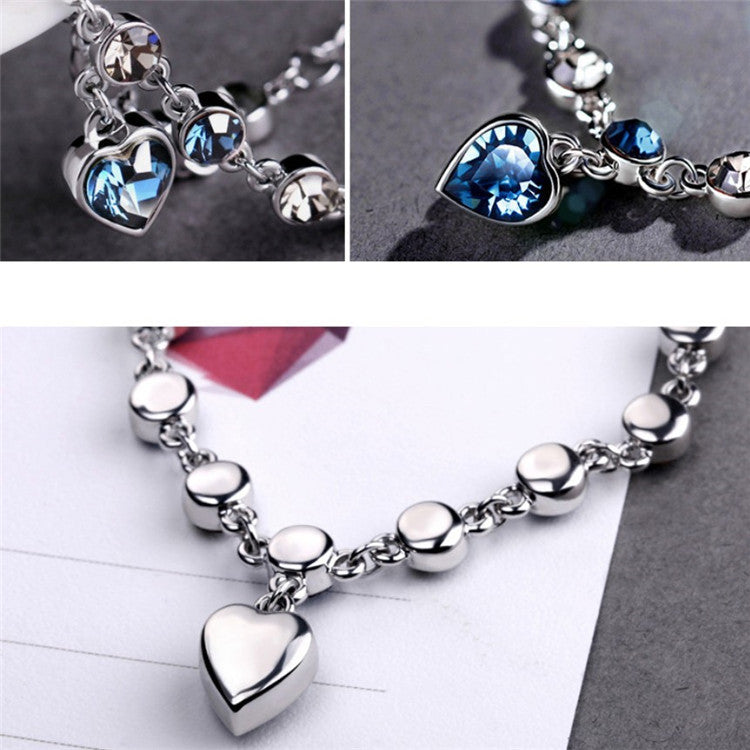 Wholesale Ocean Heart Bracelet Diamond Jewelry ACC-BT-LR004