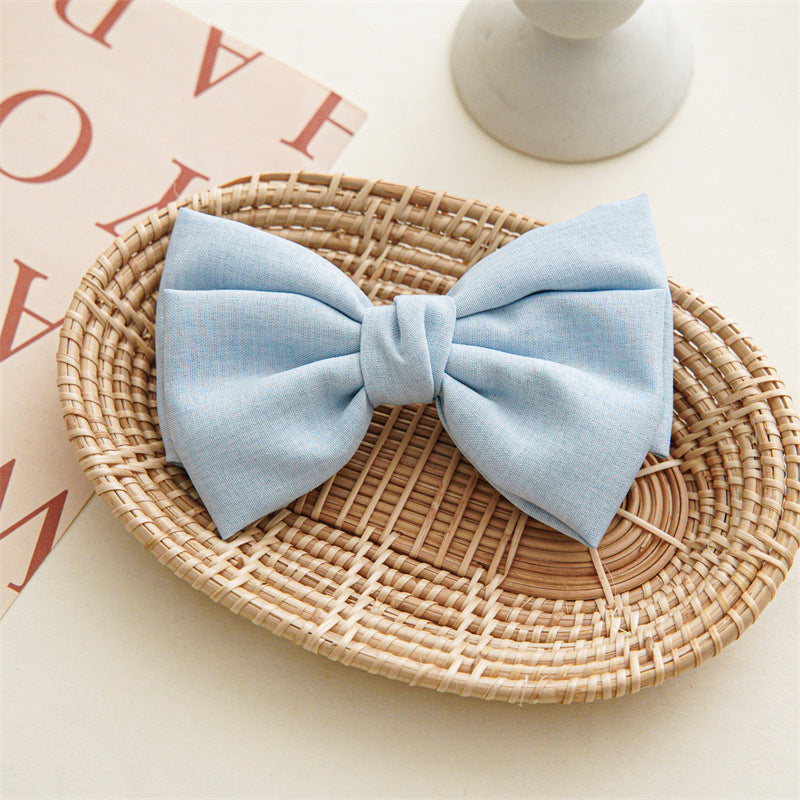 Wholesale Bow Hair Clip Fabric Spring Clip Hair Accessories Hair Scrunchies ACC-HS-SanTai003