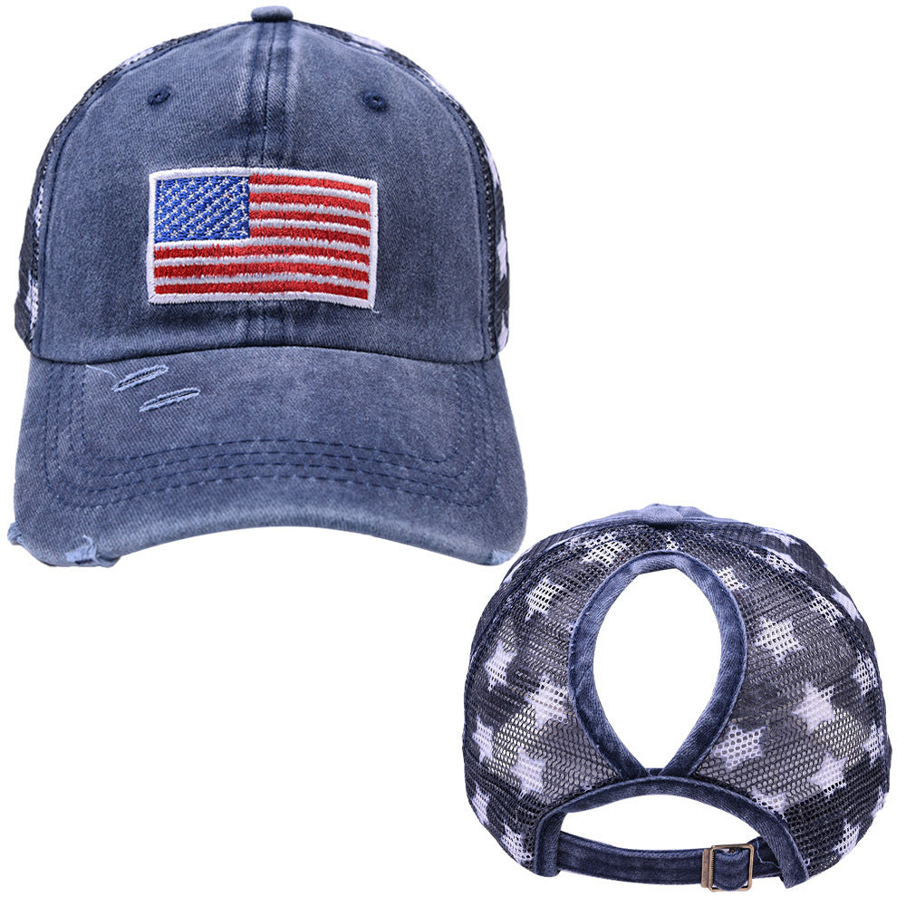 Wholesale American Independence Day USA Baseball Cap Flag Five-Pointed Star Hat ACC-HT-BaiZuzu002