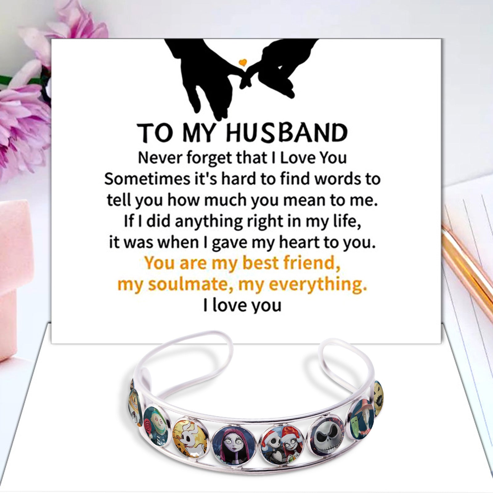 Wholesale Christmas Stainless Steel Time Gemstone Bracelet ACC-BT-Huhe003