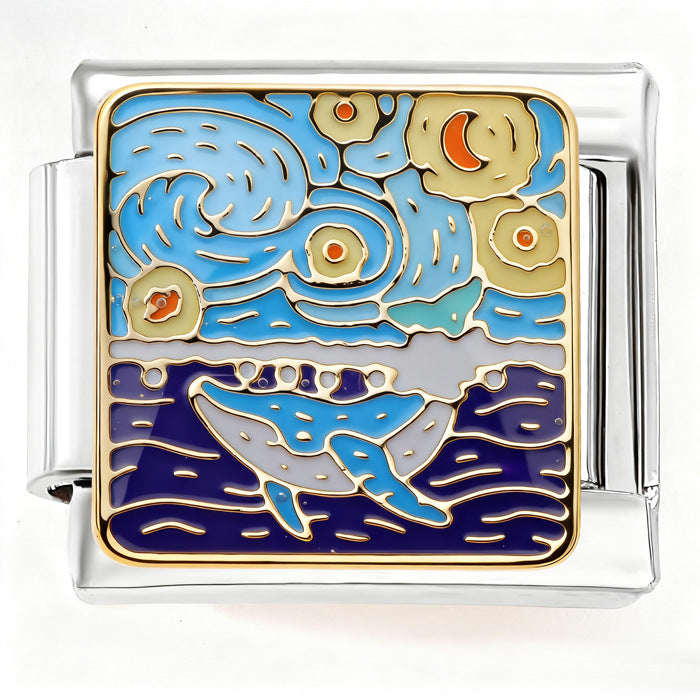 Wholesale  Italian Charm Bracelet 9mm DIY color patchwork Creative Stainless Steel Composable Bracelet