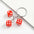 Wholesale Resin dice keychain pendant