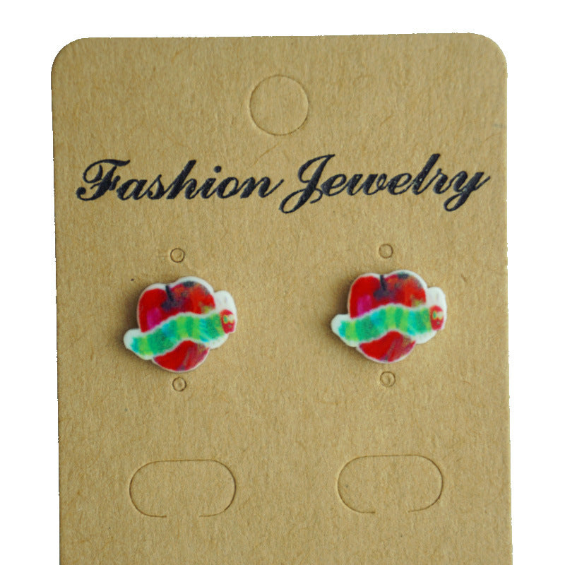 Wholesale 2 Pairs/Pack Teacher Acrylic Earrings for Back To School Season ACC-ES-HY095