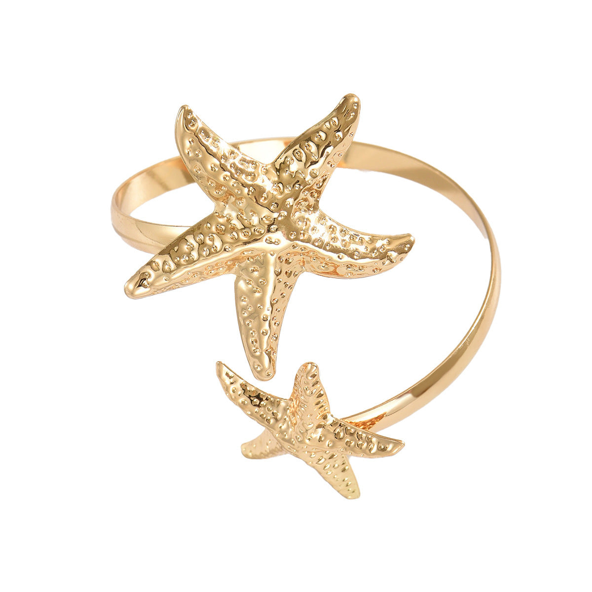 Wholesale Metallic starfish adjustable arm bracelet