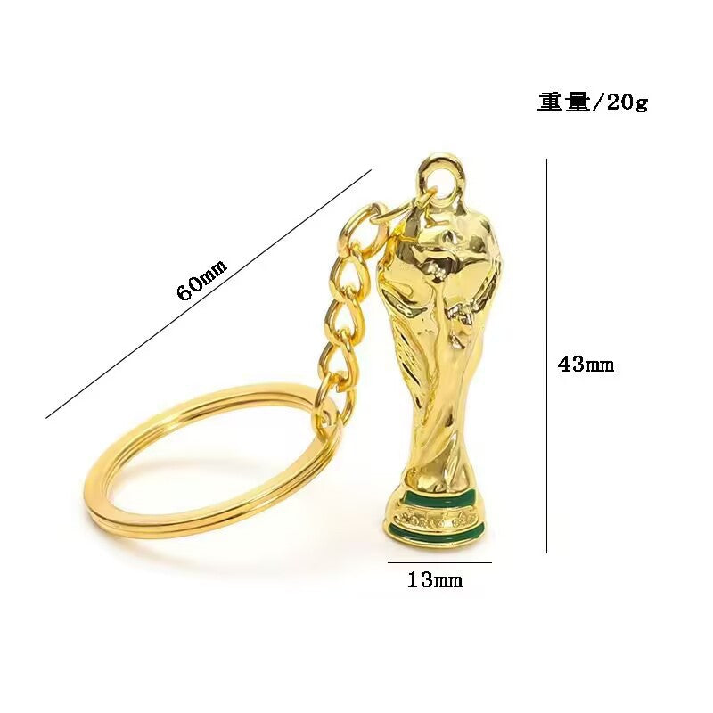 Wholesale 2026 USA Canada Mexico World Cup Football Keychain Pendant Creative Sports Mini Gift Car Key Accessory