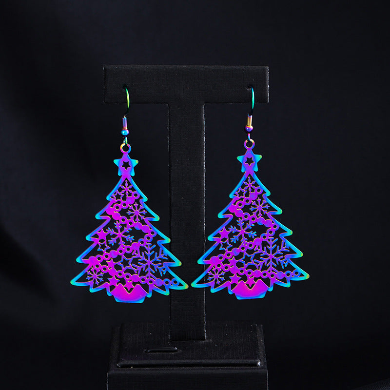 Wholesale Hollow Sun God Colorful Earrings