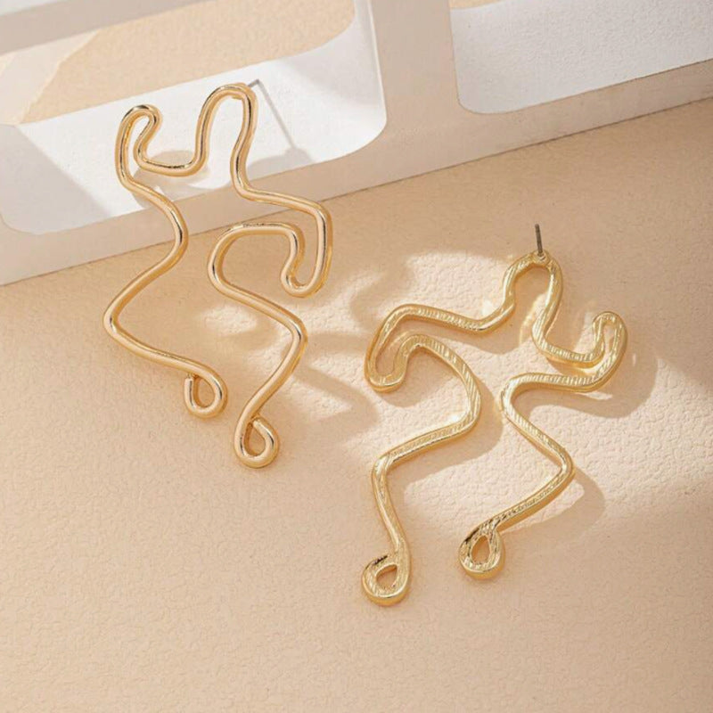 Wholesale  Funny Hollow Little People Earrings
