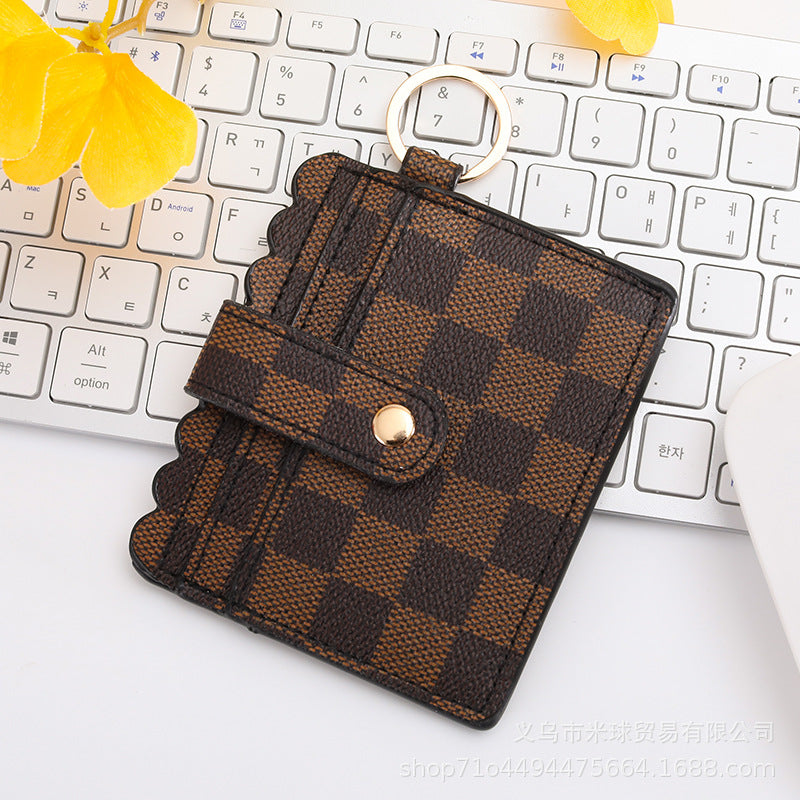 Wholesale Western Style Aztec Tie Dye Camouflage Plaid Leopard Print PU Pickup Bag Keychain ACC-KC-MiQiu001