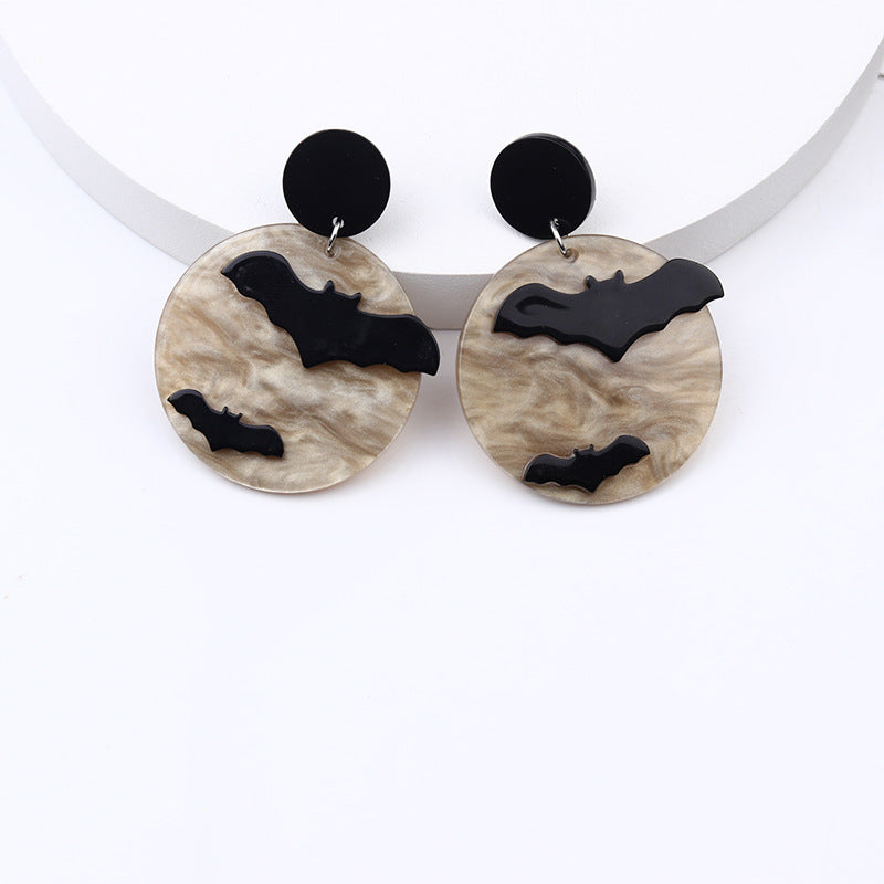 Wholesale  Skull Snake Frog Spliced Acrylic Earrings - Trendy Jewelry Accessory for Gift or Resale