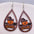 Wholesale Ghost Wooden Earrings Pumpkin Spider Skull Bat Water Drop Wooden Earrings