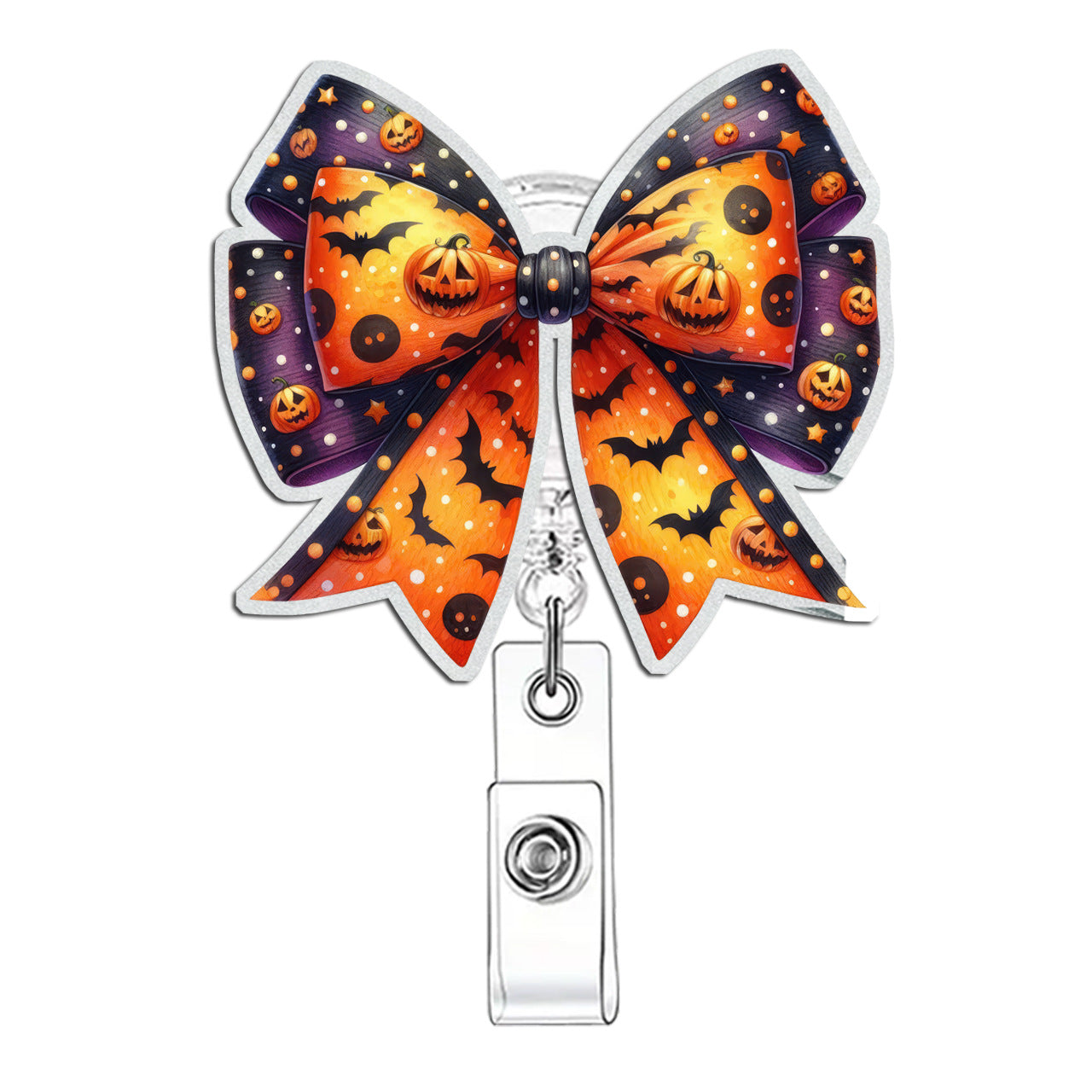 Wholesale Christmas bow badge clip Badge Reels