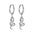 Wholesale  fashion personalized stainless steel water drop peach heart pendant earrings