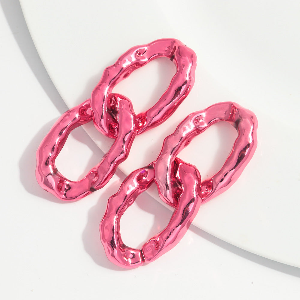 Wholesale Valentine's Day Red Acrylic Earrings