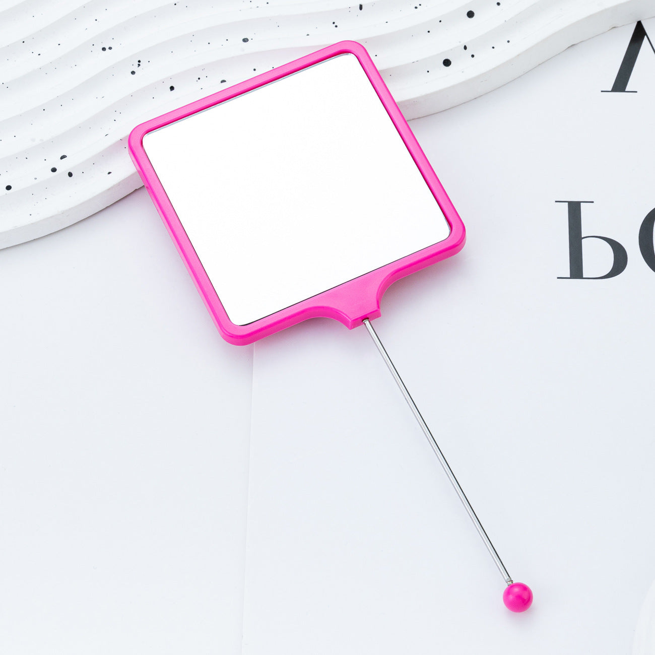 Wholesale  Beadable Mini Mirror DIY Beaded Handheld Mirror