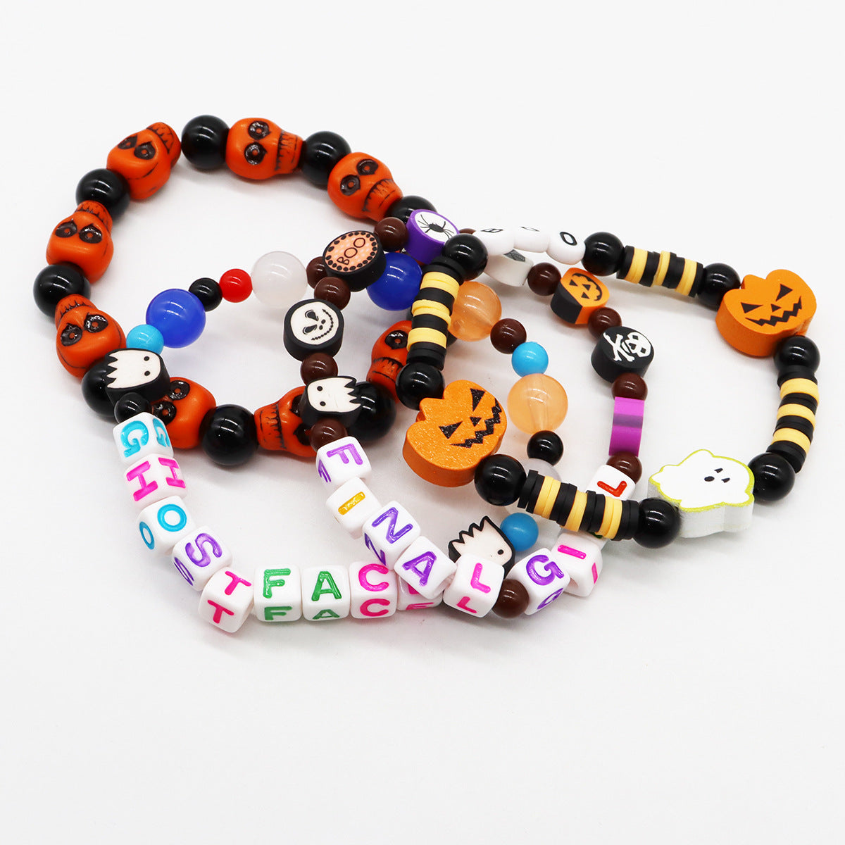 Wholesale Halloween Stretch Multi-layer Bracelet Set ACC-BT-Nanh004