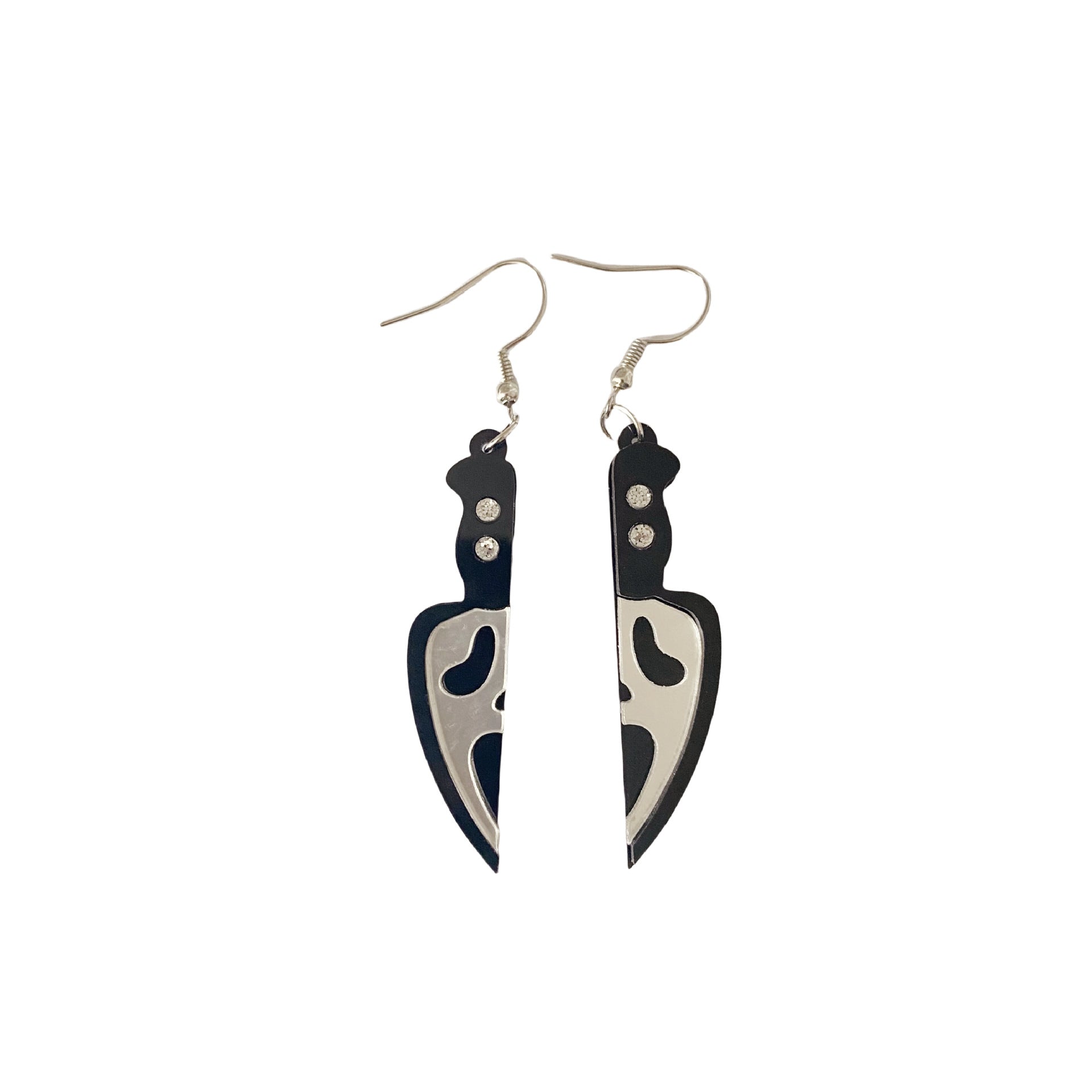 Wholesale Acrylic dagger knife kitchen knife ghost earrings