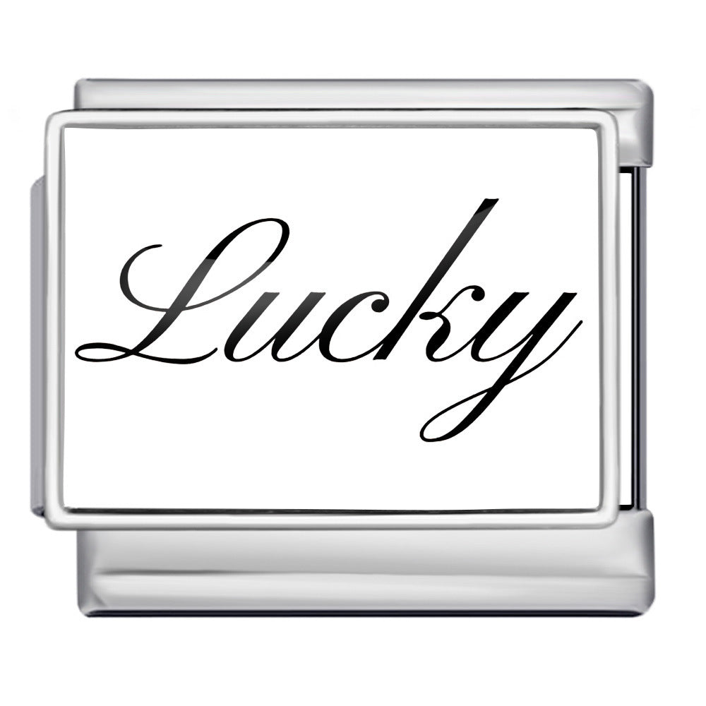 Wholesale Italian modular bracelet titanium steel welded gold-plated oil drip DIY Charms