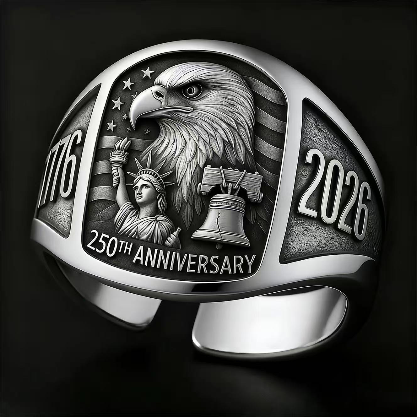 Wholesale Vintage Eagle Ring Fashion Zinc Alloy Jewelry Accessory Gift