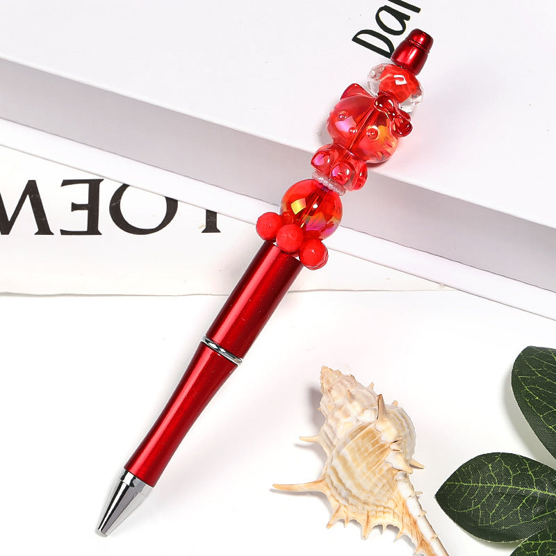 Wholesale 3D Bow Kitten Vertical Hole Acrylic Beads DIY Bead Accessories ACC-BDS-BLG062