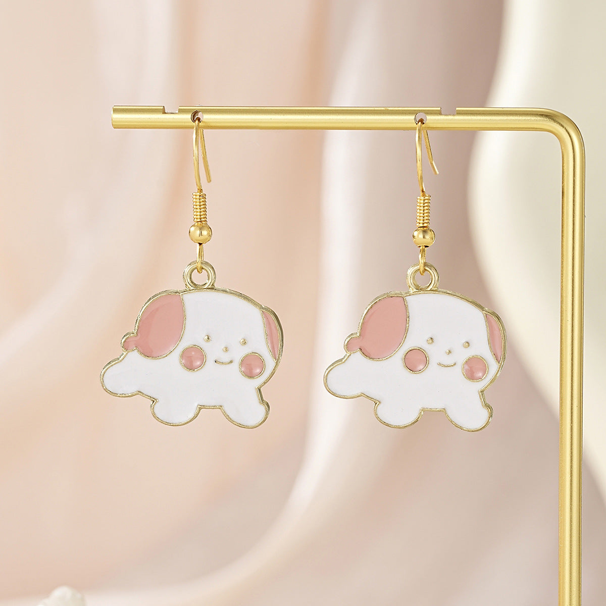 Wholesale cartoon frog rabbit cat puppy cute earrings