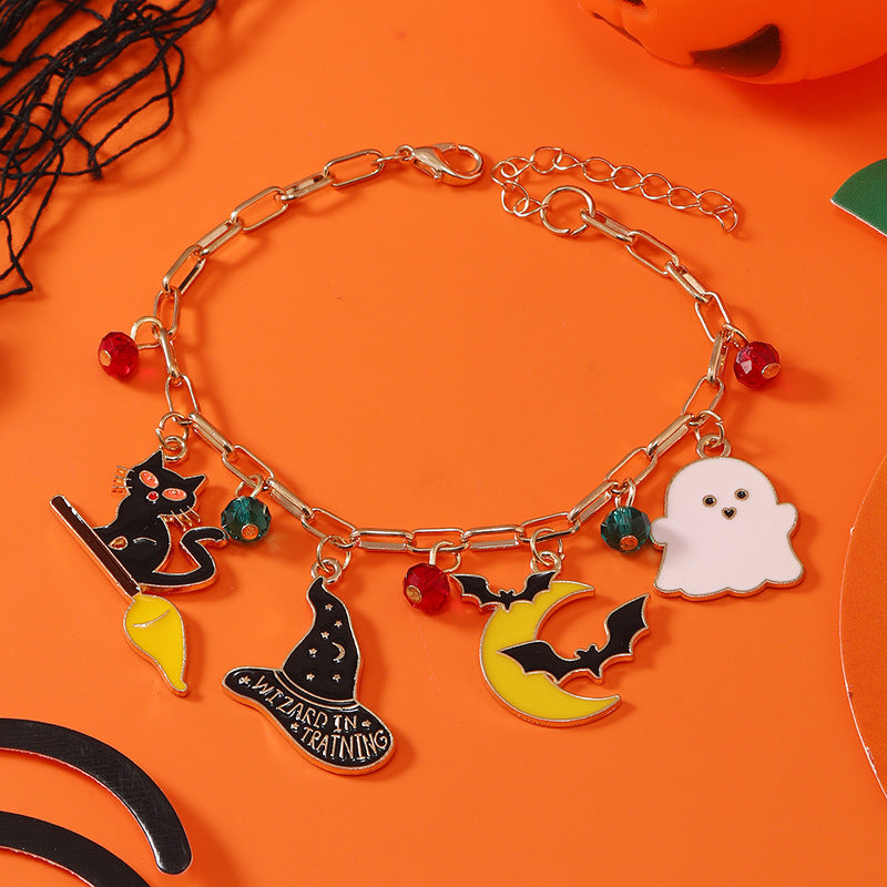 Wholesale Halloween Pumpkin Head Spider Bat Ghost Bracelet ACC-BT-Haoc001