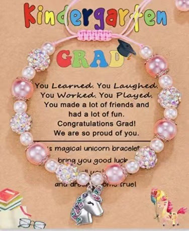 Wholesale pink bracelet alloy love unicorn pendant bracelet