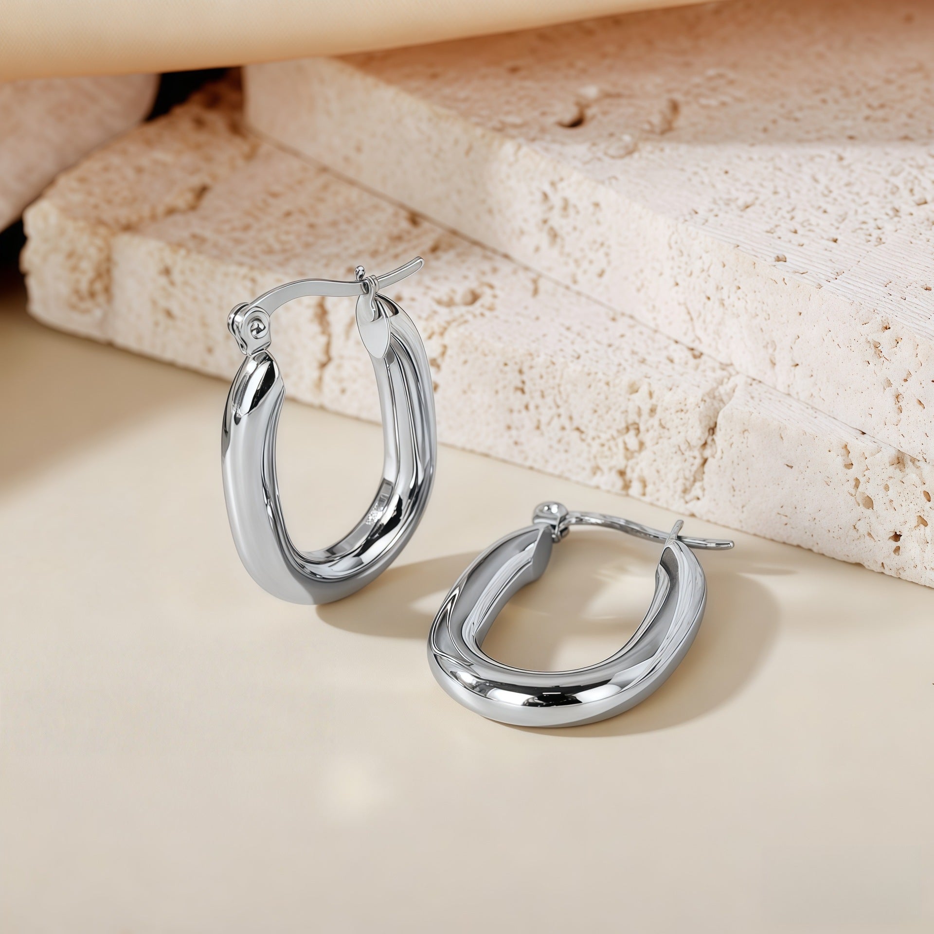 Wholesale Steel titanium hoop earrings